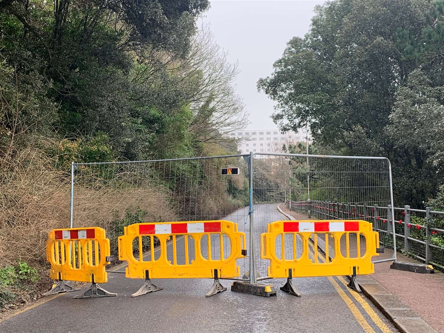 There is currently no timeframe for the reopening of the road