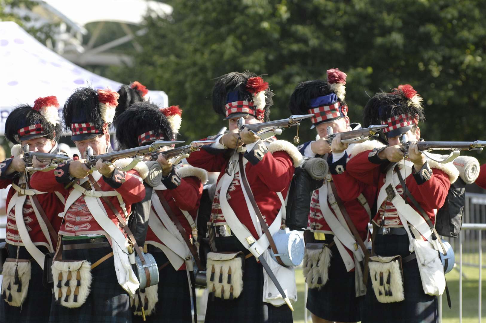 During the Maidstone River Festival 2011 the 42 Highland Regiment re-enact scenarios from 1815 Picture: Ruth Cuerden