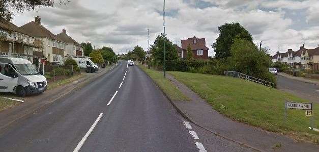 The two cars were set alight near this junction in Tonbridge Road, Barming