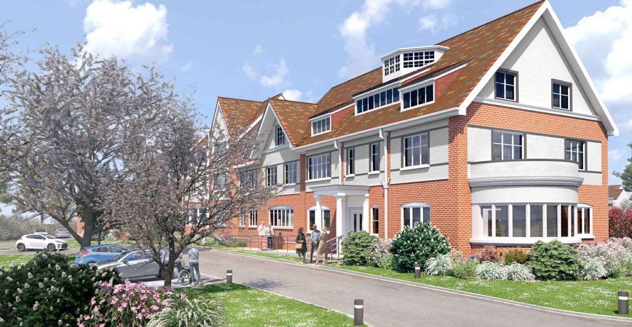The main building on the Herne Bay Court site, called Parsonage House, will be turned into a care home