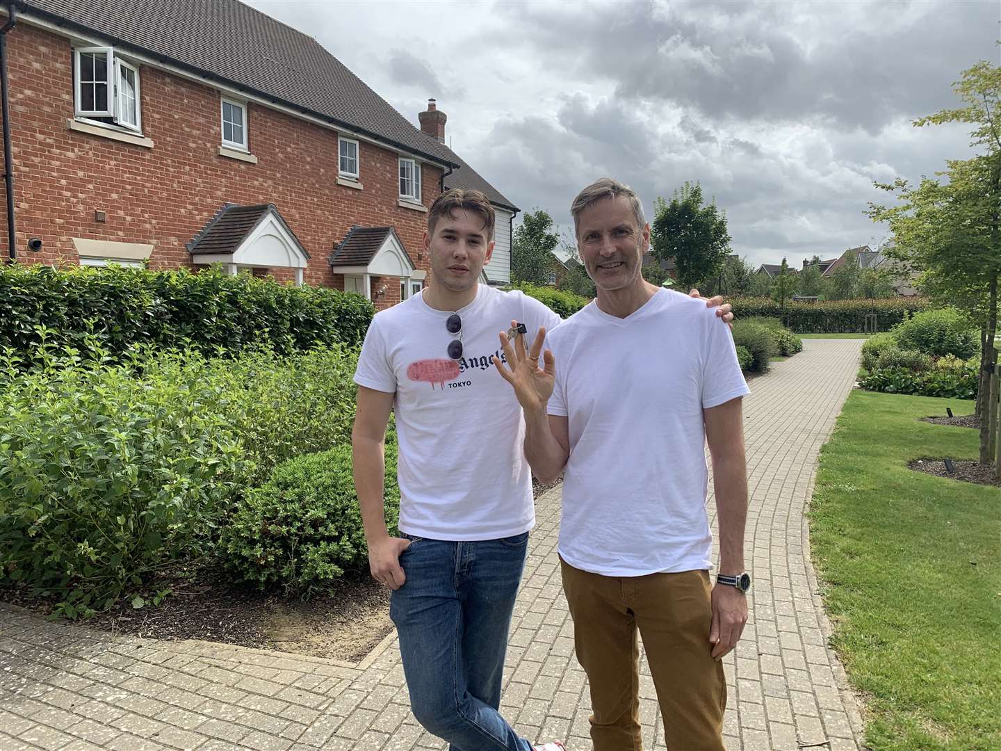 Leon and Angus Kennedy outside one of the properties they let in Kings Hill