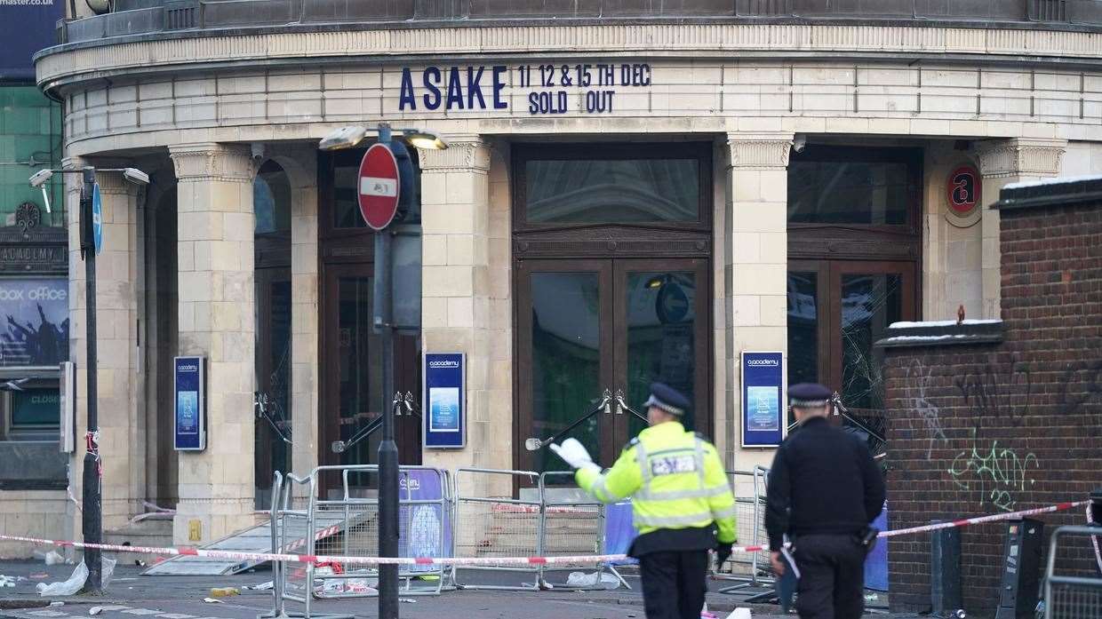 The Brixton O2 Academy in London will remain closed while police carry out their investigation. Picture: PA
