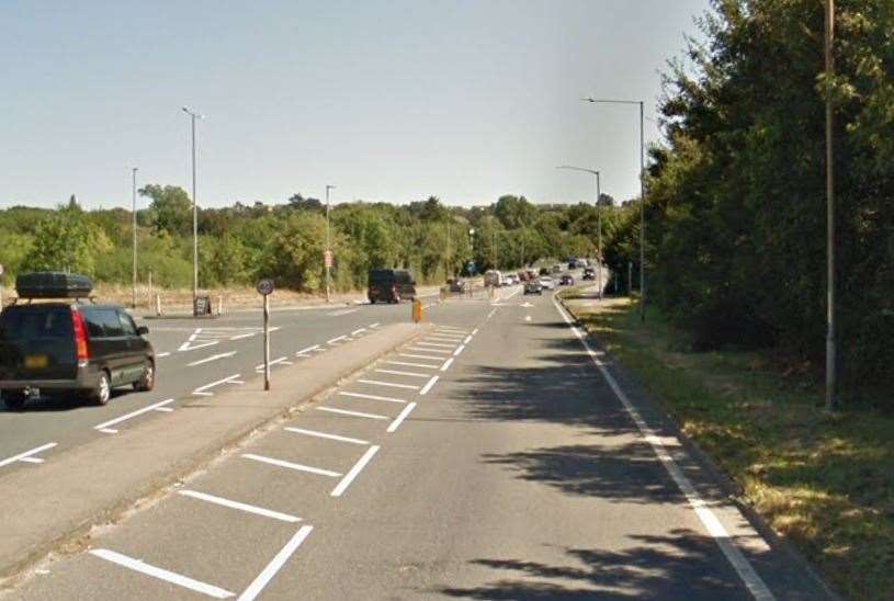 The incident happened on the Old Thanet Way, near Herne Bay. Picture: Google Street View