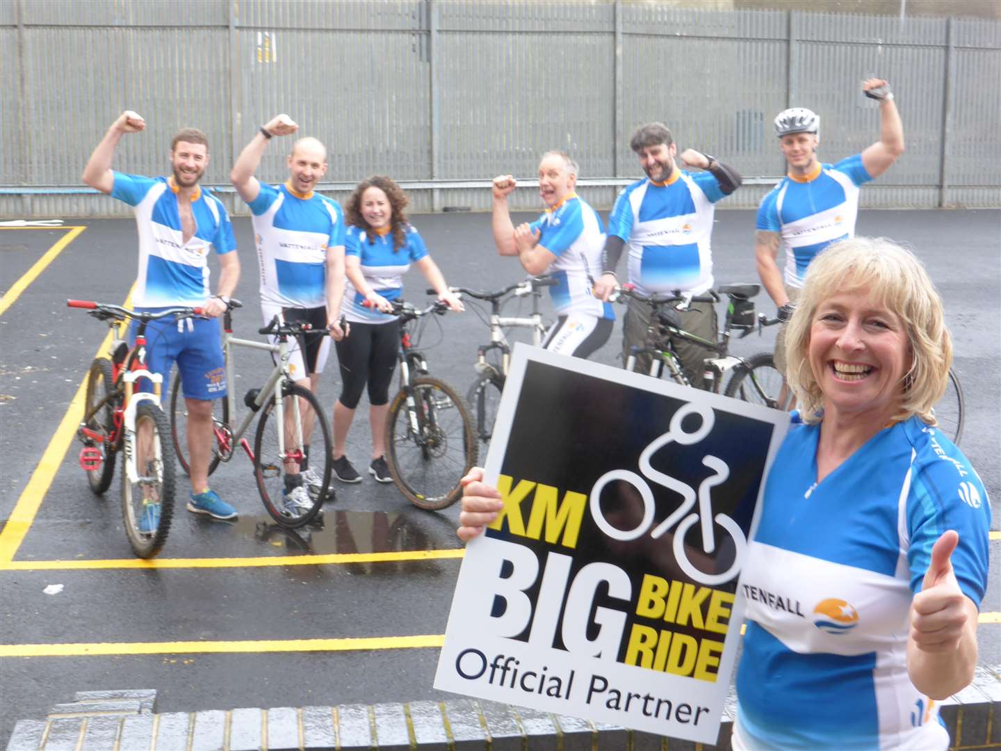 Melanie Rogers and the Vattenfall team are supporting the KM Big Bike Ride.