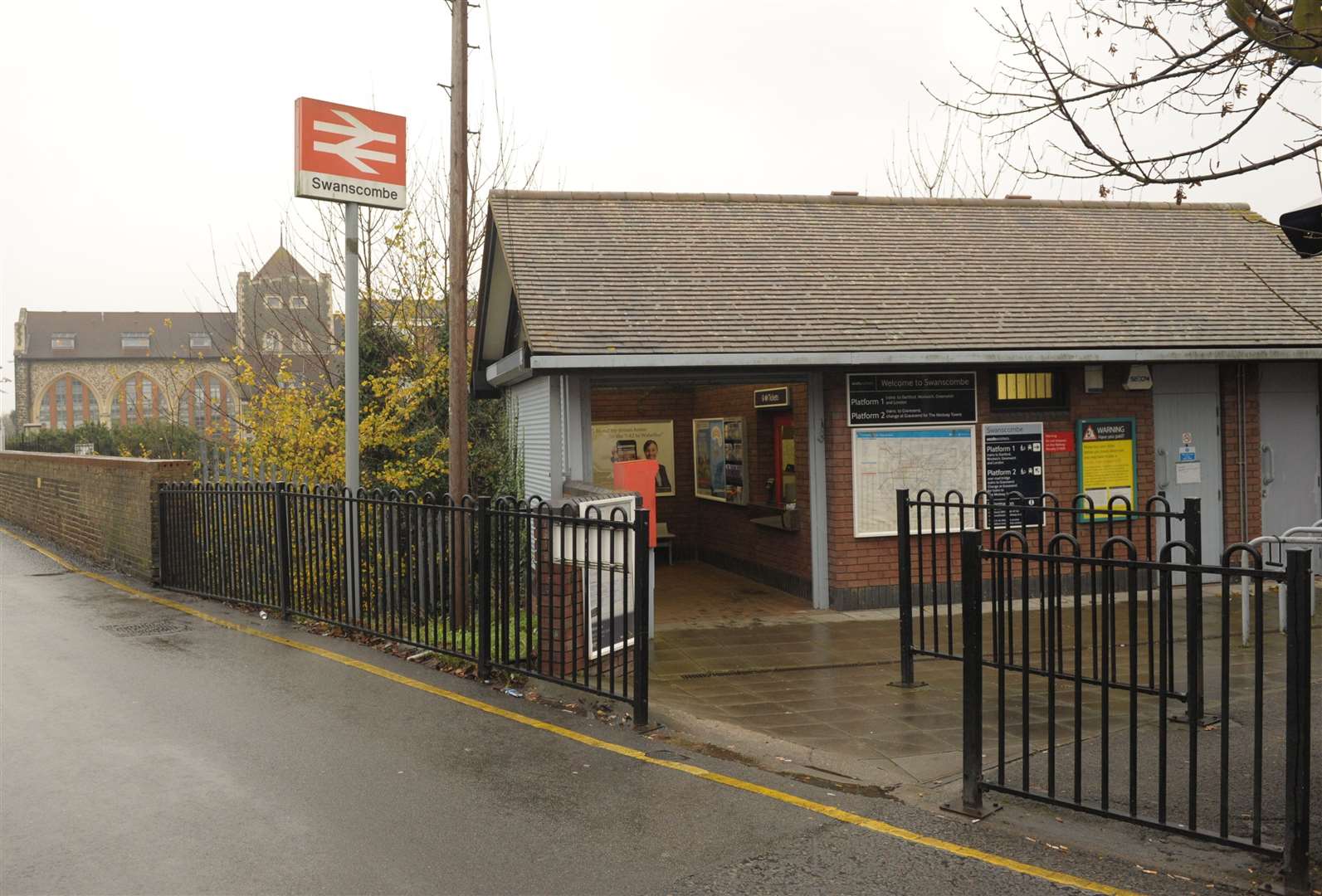 The 15-year-old fell onto tracks at Swanscombe railway station on Sunday