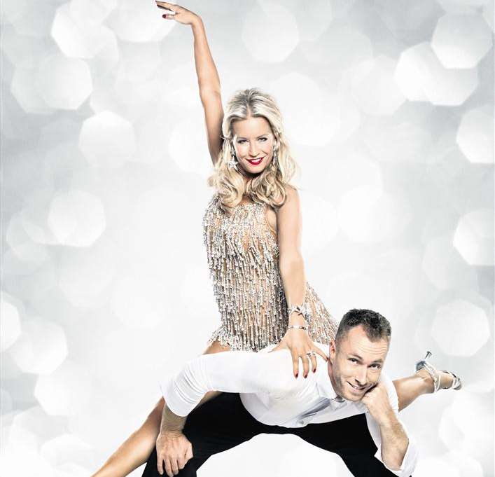 Denise Van Outen and James Jordan in Strictly Come Dancing. Picture: BBC
