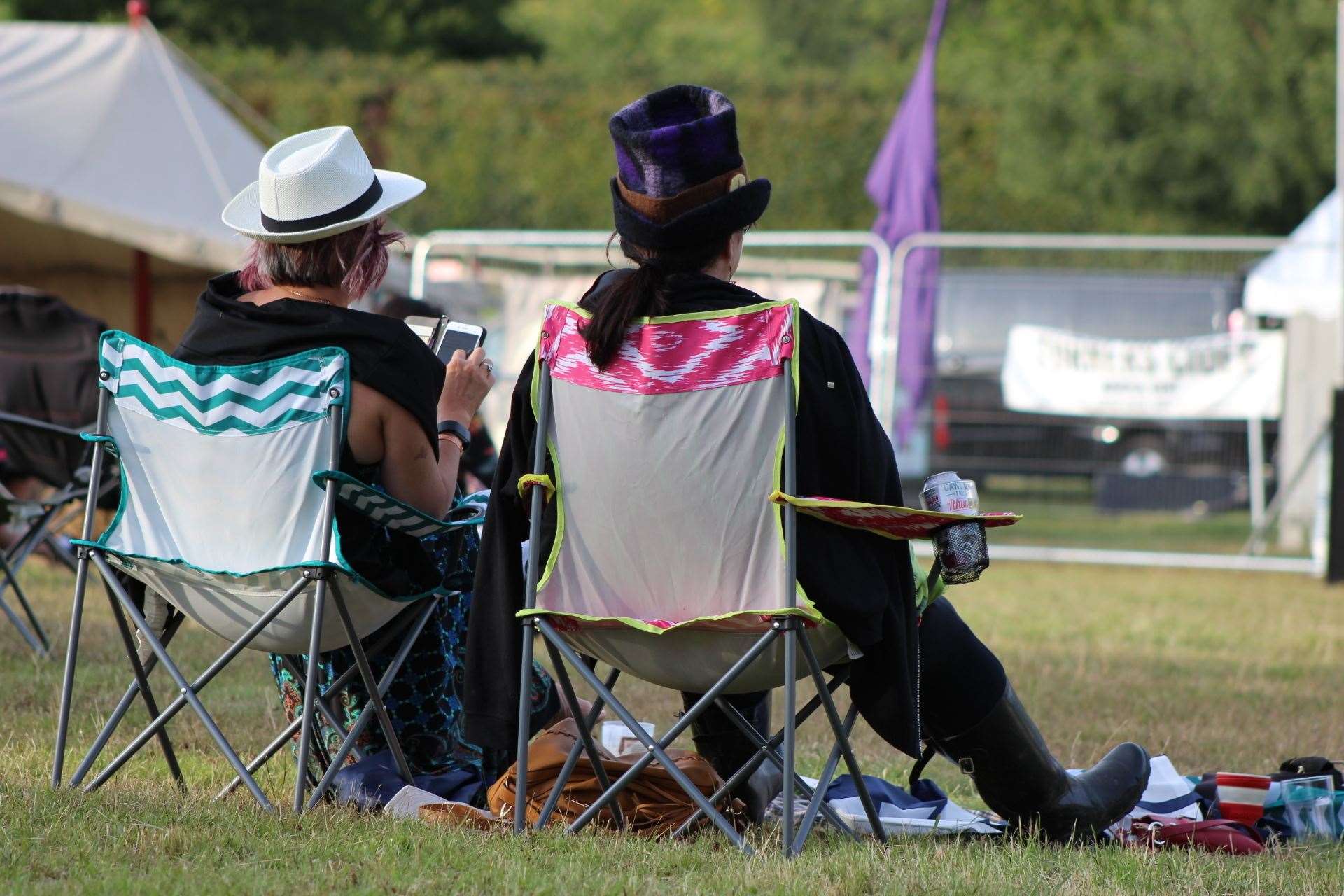 Music-lovers at the Chickenstock music festival at Stockbury. Picture: John Nurden (14091667)