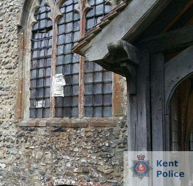 Altar wine and staffs were taken from one of the Lyminge churches (6469533)