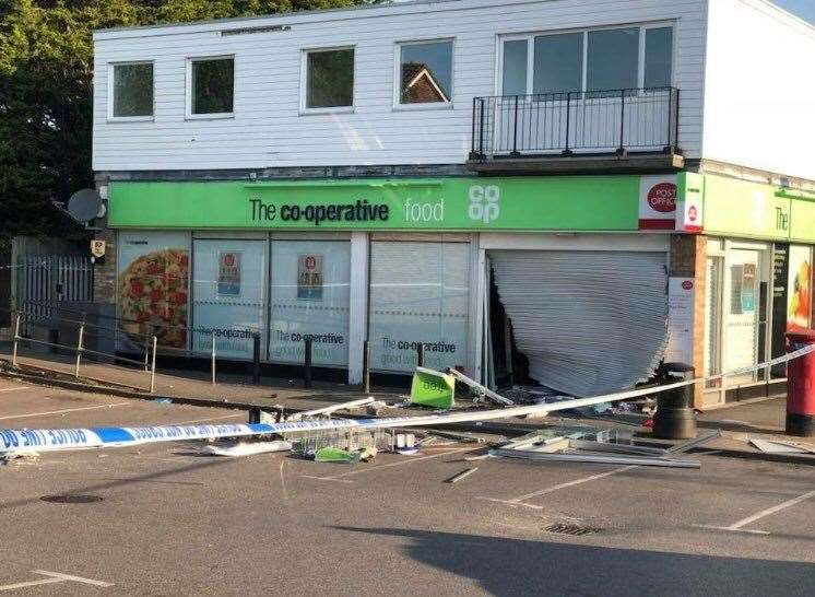 The Coop ram raided in Istead Rise. Picture: RichardHickson.com (12063925)