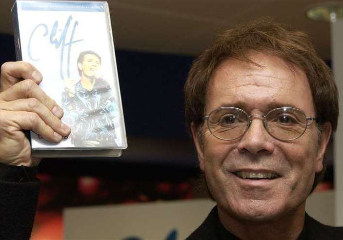 Sir Cliff Richard attends a DVD and video signing of his tour in 2003 at Bluewater. Picture: Andy Payton