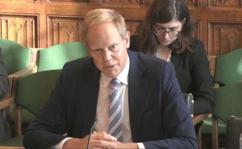 Home Office Permanent Secretary Matthew Rycroft faced questioning by MPs on Wednesday. (House of Commons/PA)