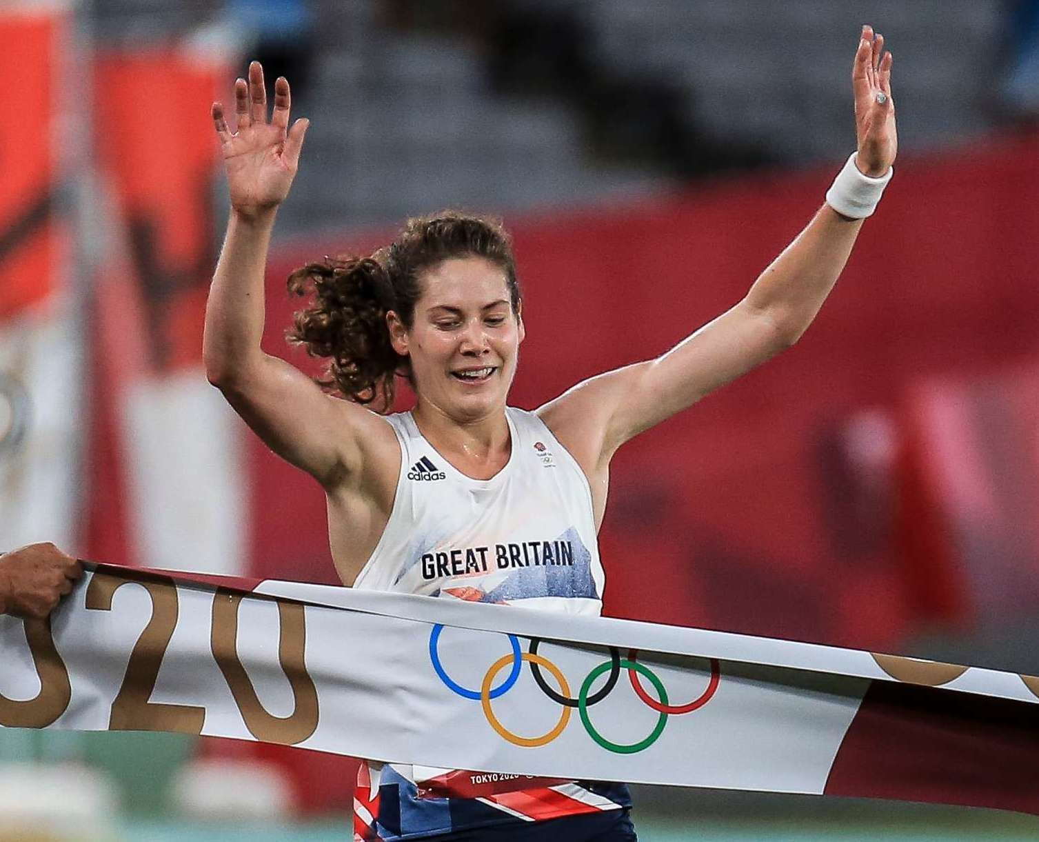 Kate French wins gold for Team GB at the Tokyo Olympics in the modern pentathlon. Picture: UPIM Media