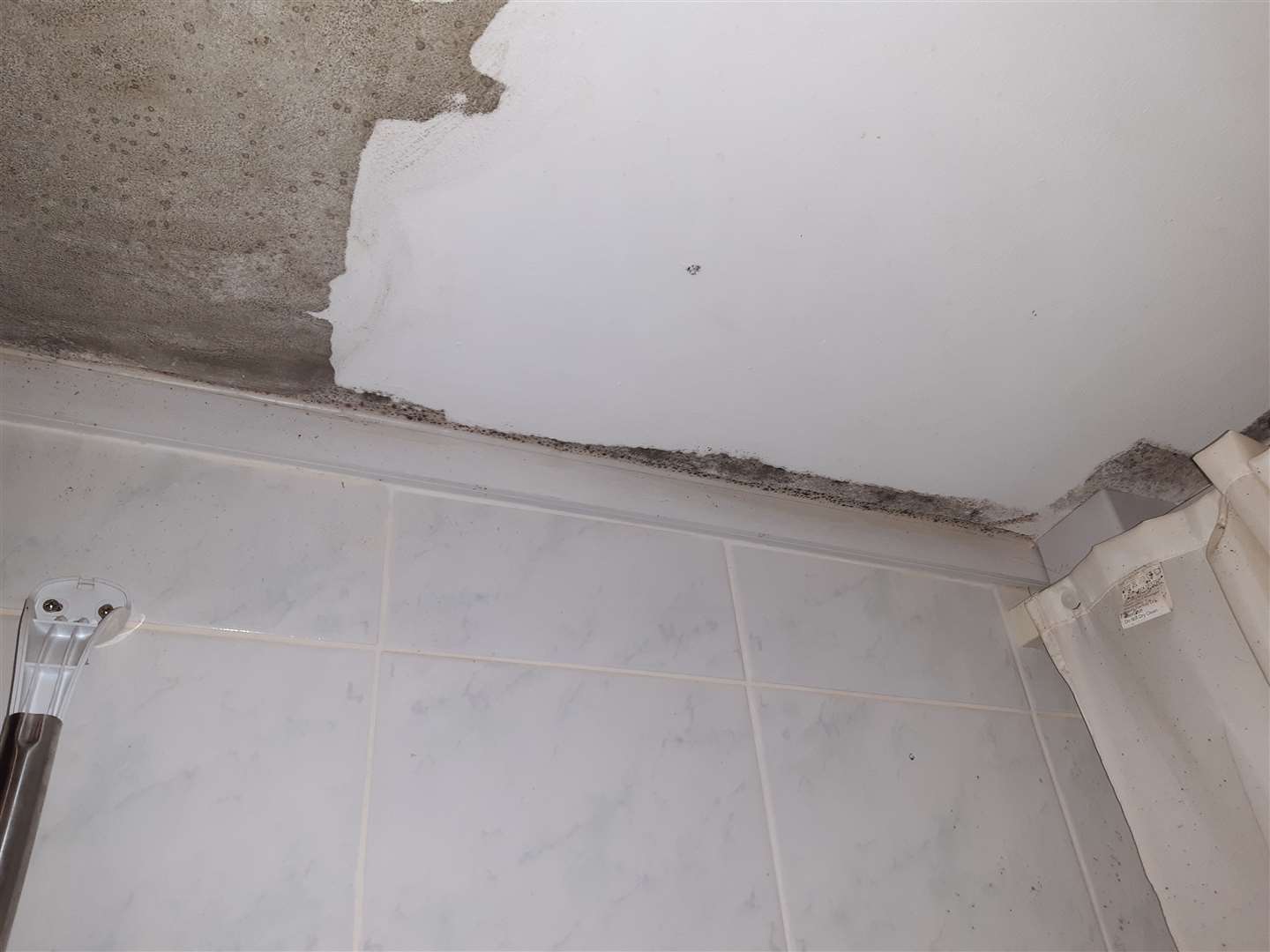 Mould on the bathroom ceiling