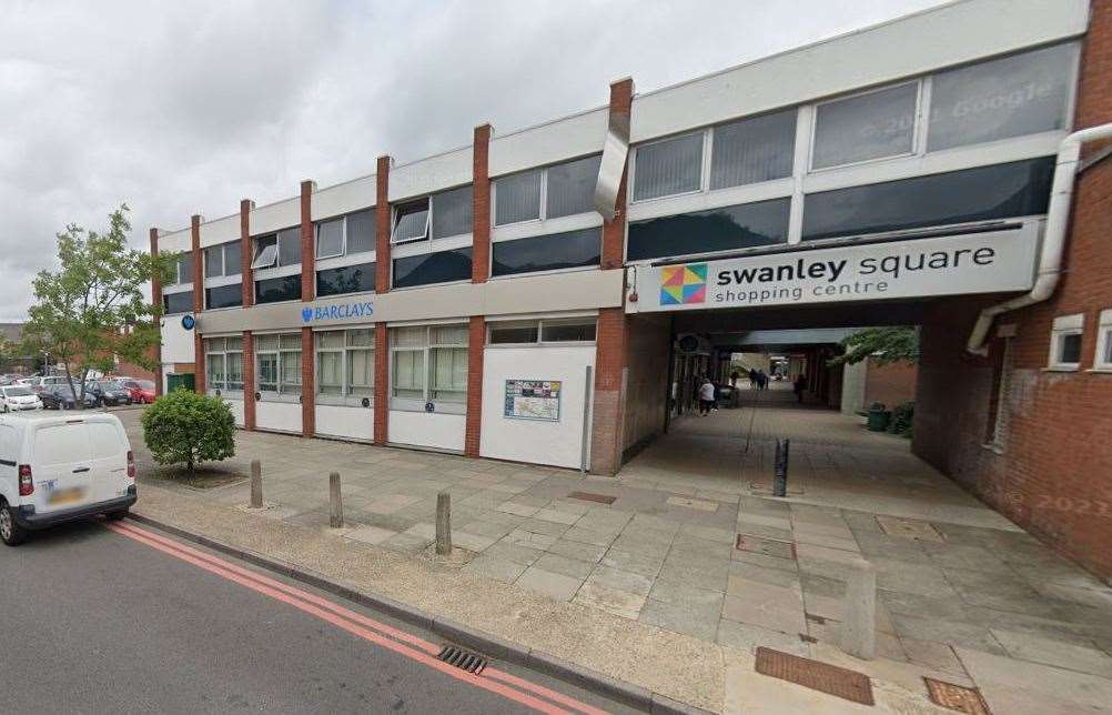 McDonald's wants to move into the Swanley Square Shopping Centre at a unit last occupied by Barclays. Photo: Google