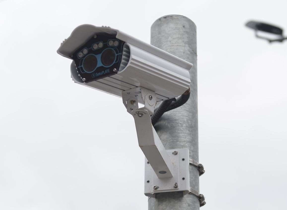 Automatic number-plate recognition technology, similar to the camera pictured, could be installed in the car park