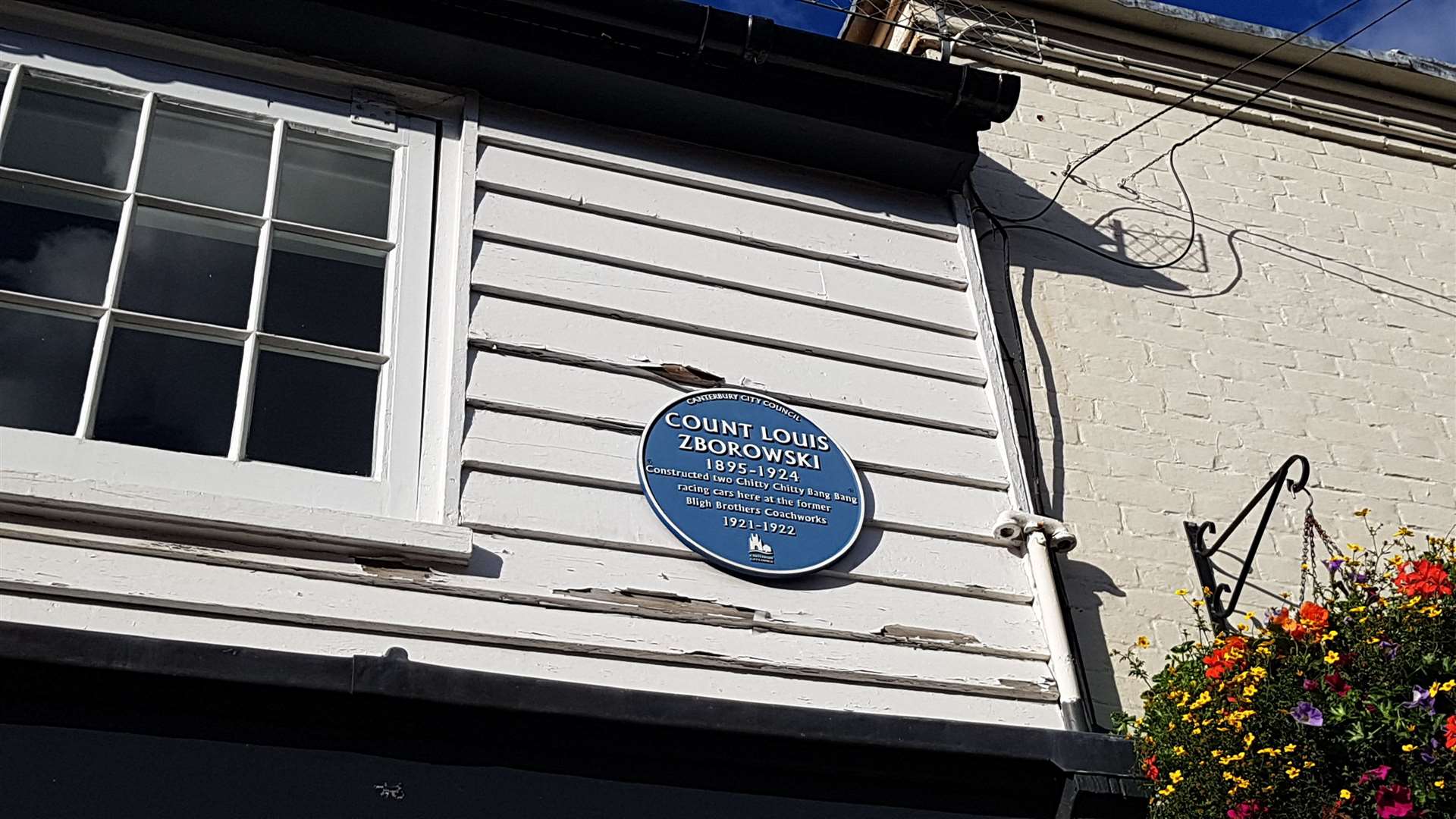 Blue plaque in St Radigunds Street, Canterbury (51659670)