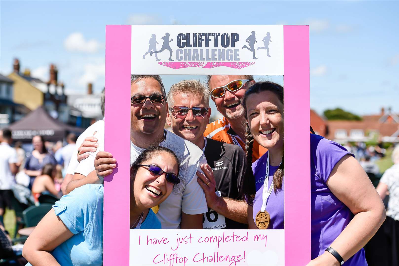 Runners in last year's Clifftop Challenge helped raise £37,500 for Breast Cancer Now Picture: Alan Langley