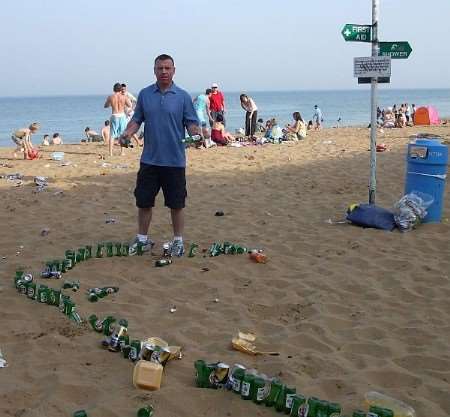 Broadstairs resident John McCormack says louts and litter will drive visitors away from beach