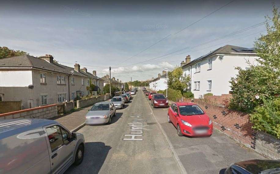 The arson attack happened in Huntley Avenue, Gravesend. Picture: Google Street View