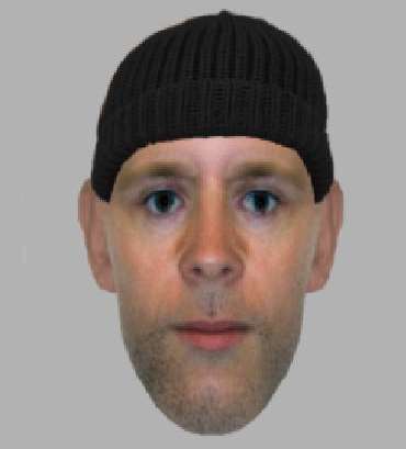 Police have released this e-fit of a man they think can assist with the investigation into the armed robbery in Cuxton