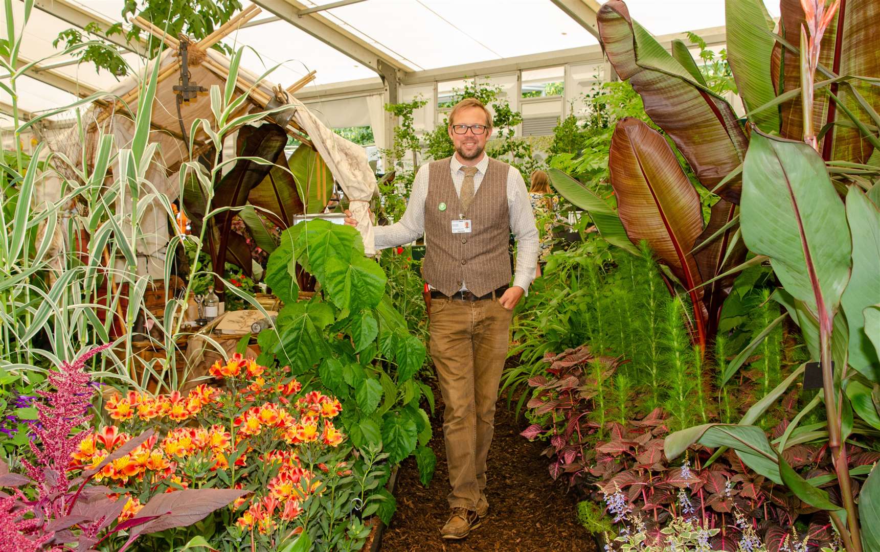 Steve Edney of the Salutation Garden, Sandwich at RHS Hampton Court Picture: Ian West