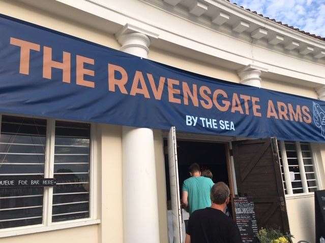 Oh I do like to be beside the seaside, locals from the Ravensgate Arms are delighted their pub opened a second venue