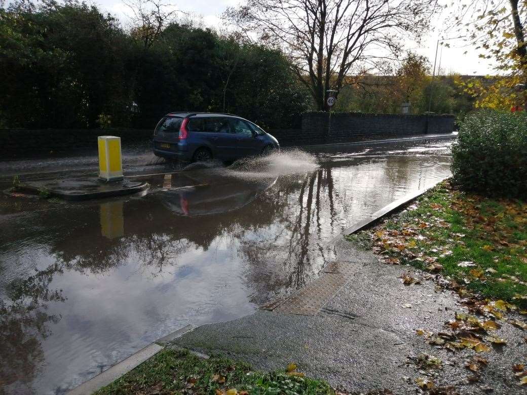 MP Tracy Crouch has hit out at the council for not fixing flood defences on the A20 in Aylesford. Picture: Helen Webb