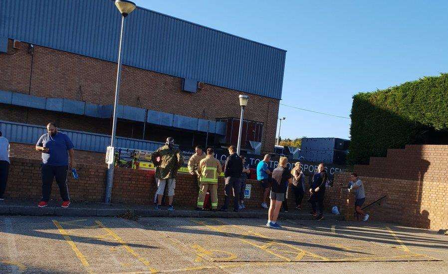 People were evacuated from Strood Sports Centre - @HeruAsesimba