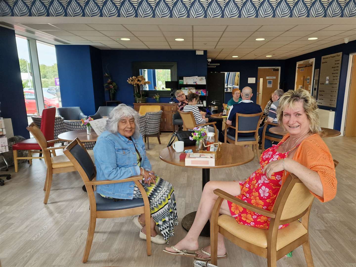 Customers relax in Sue Waters' new cafe