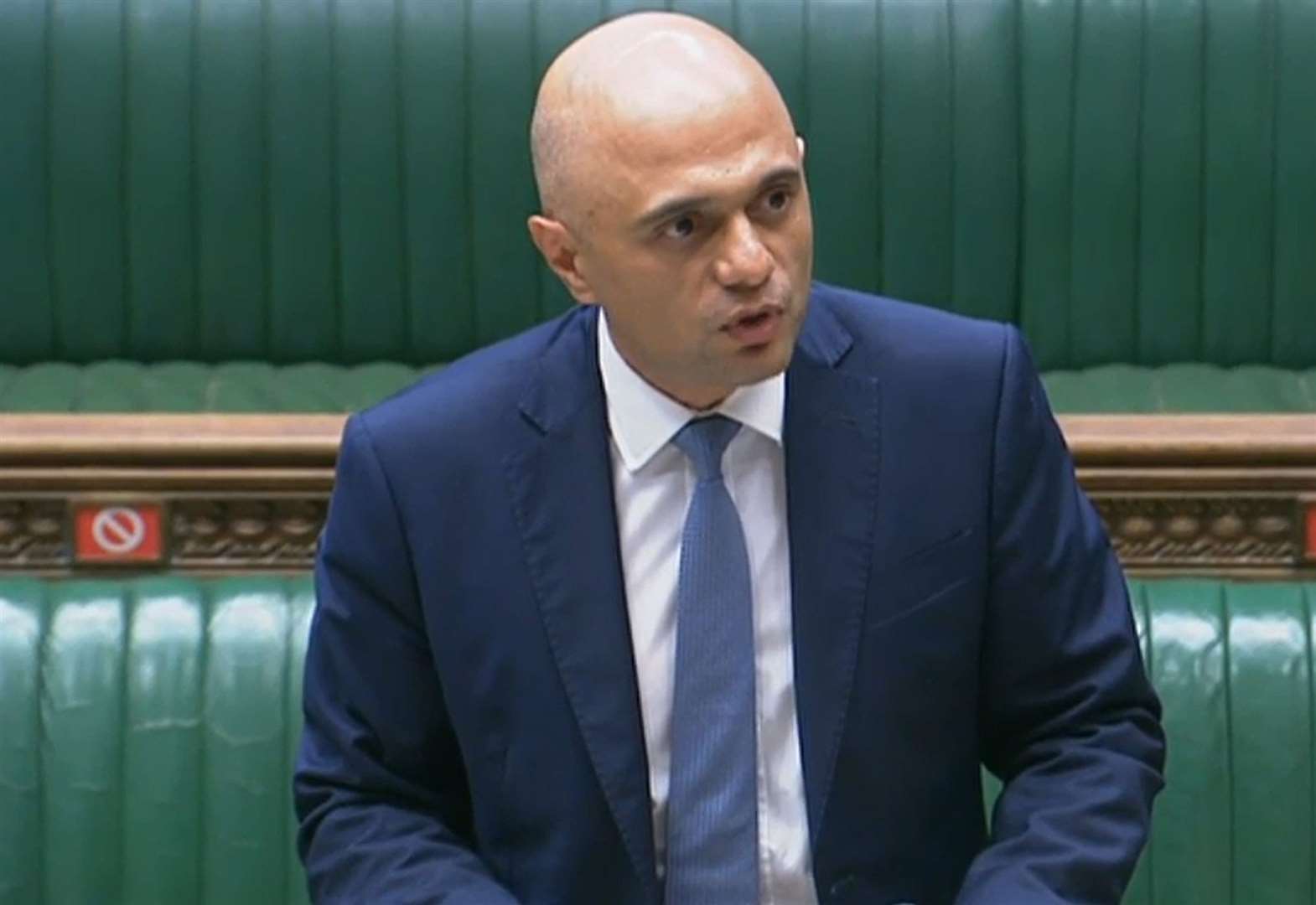 Health secretary Sajid Javid told the Commons the vaccine remains the "best line of defence".