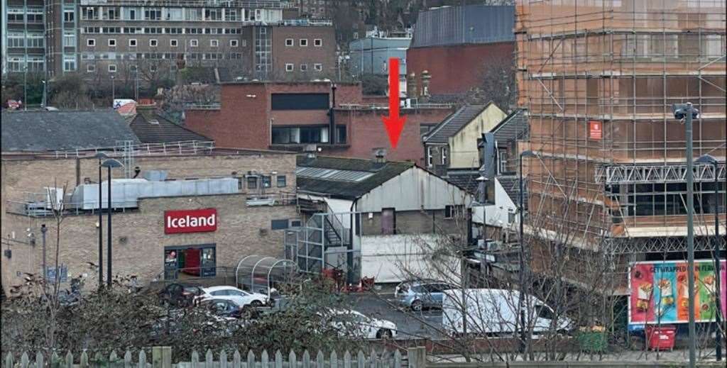 A two storey warehouse next to Iceland in Chatham is also up for sale. Images: Clive Emson auctioneers
