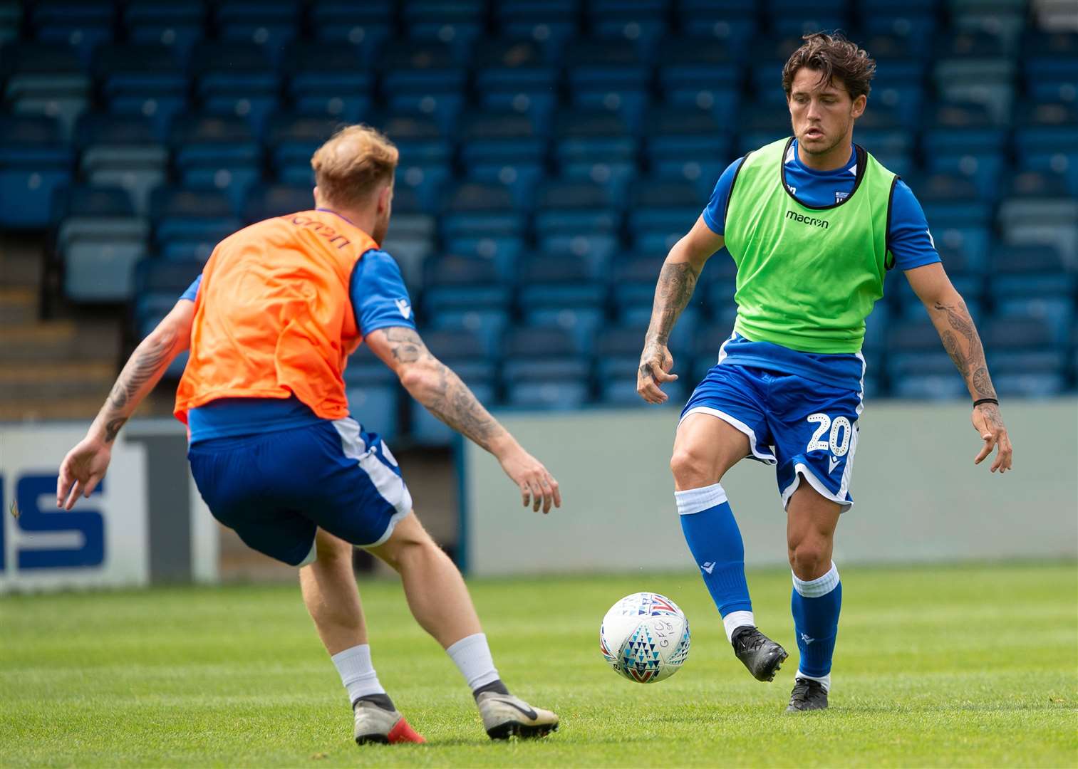 Darren Oldaker warms up at Priestfield Picture: Ady Kerry
