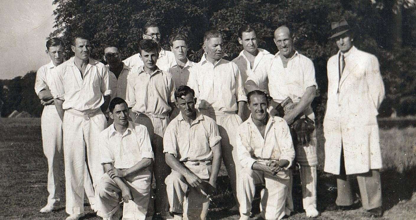 Members of Barham Cricket Club in the 1950s