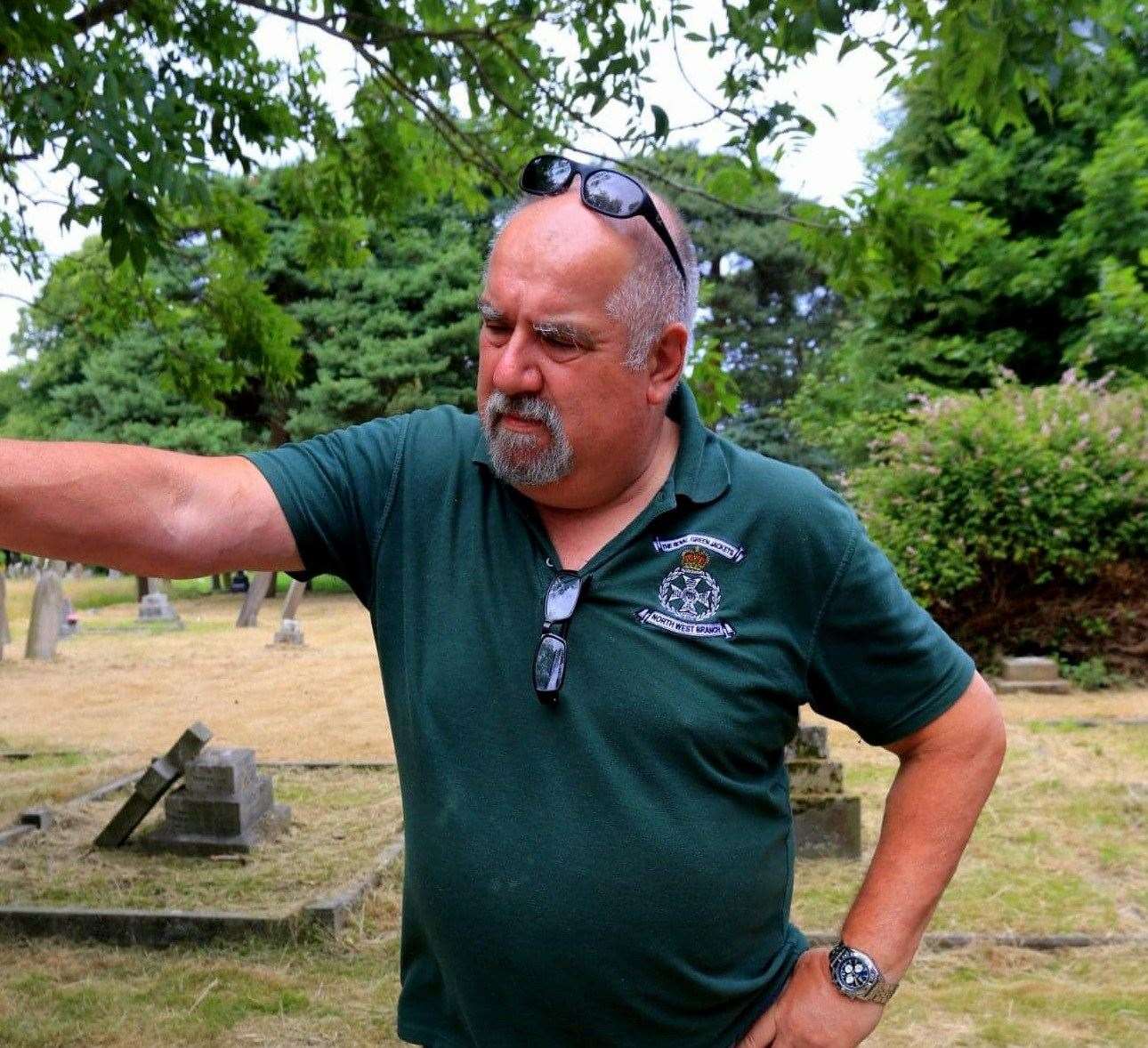 Steve Davies has restored over 600 graves over the last five years. Picture: Steve Davies