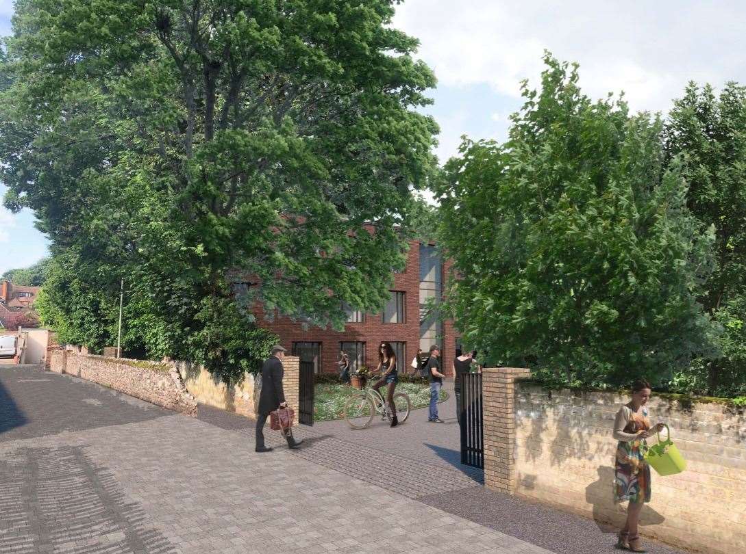 Planning officers said the applicant had failed to demonstrate how the development in Abbots Barton Walk would have an acceptable impact on highways and pedestrian flow. Picture: Clague Architects