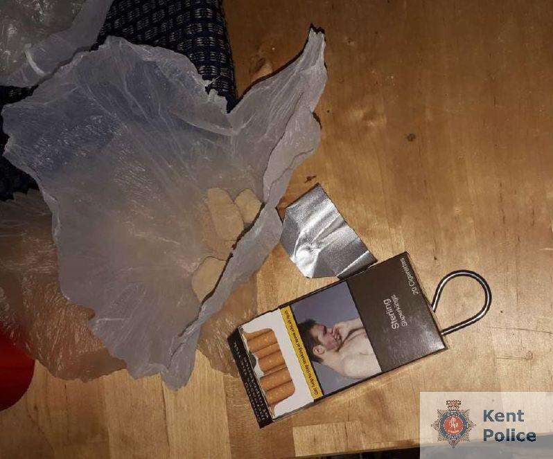 Some of the drugs found at the flat where Tia McLean was occupying. Picture: Kent Police