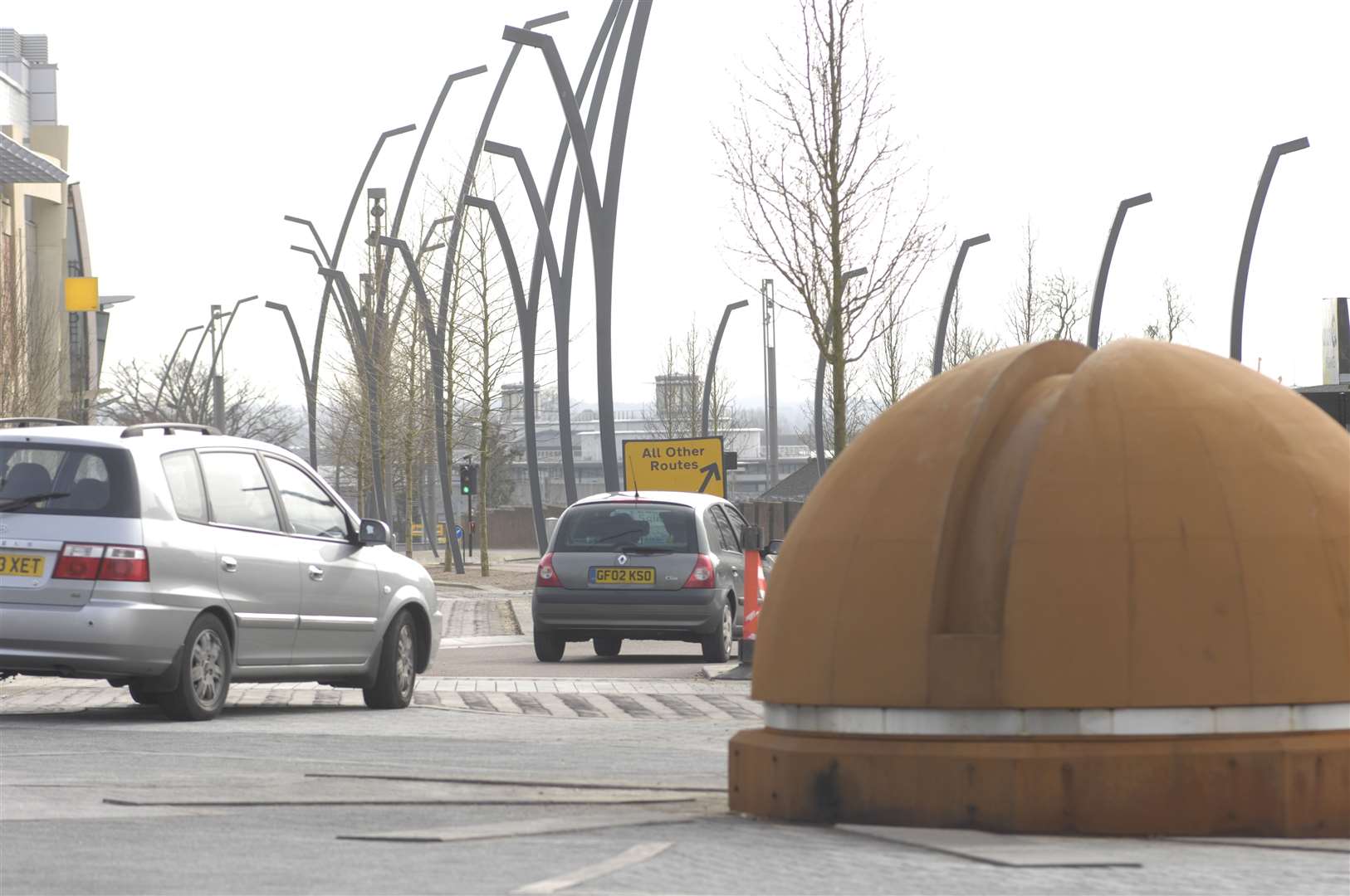 The 'bolt' roundabout in Ashford's 'Shared Space', pictured in 2009
