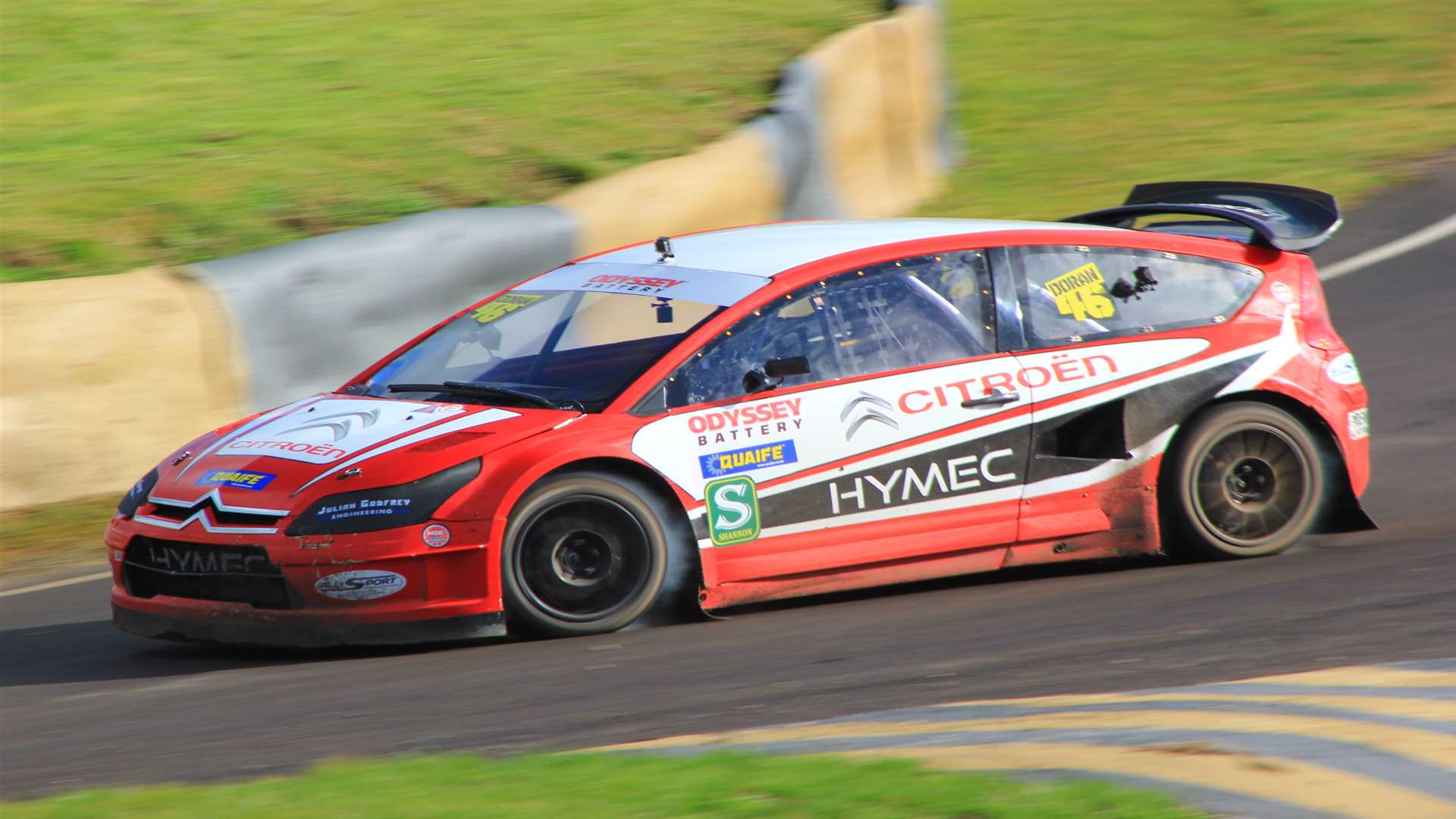 Sittingbourne's Liam Doran showed good pace but suffered two driveshaft failures in his Citroen C4. Picture: Joe Wright