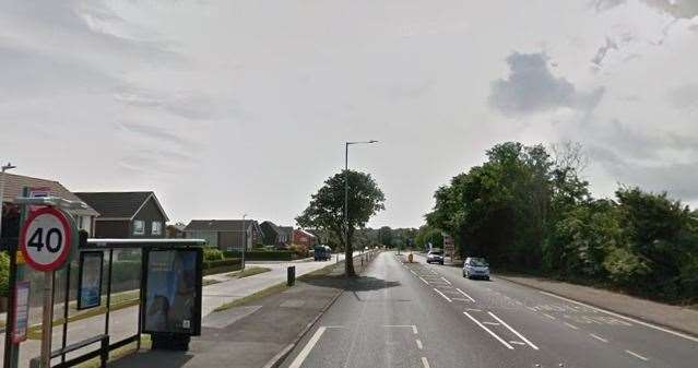 The man was stopped in Canterbury Road East in Ramsgate. Picture: Google Street View