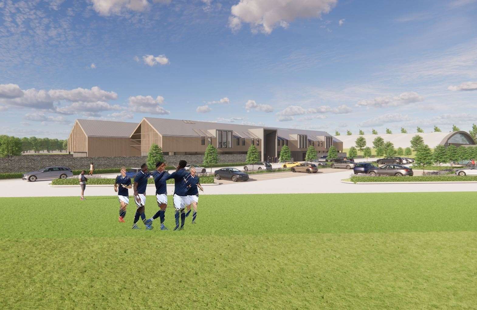 How the front of the building will look. Photo: AFL