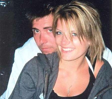 David Wilson with his girlfriend Carla Goodburn. It is the only photograph she has of them together