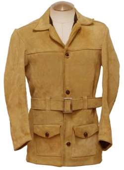 A tan-coloured jacket worn by a man murder squad detectives are seeking