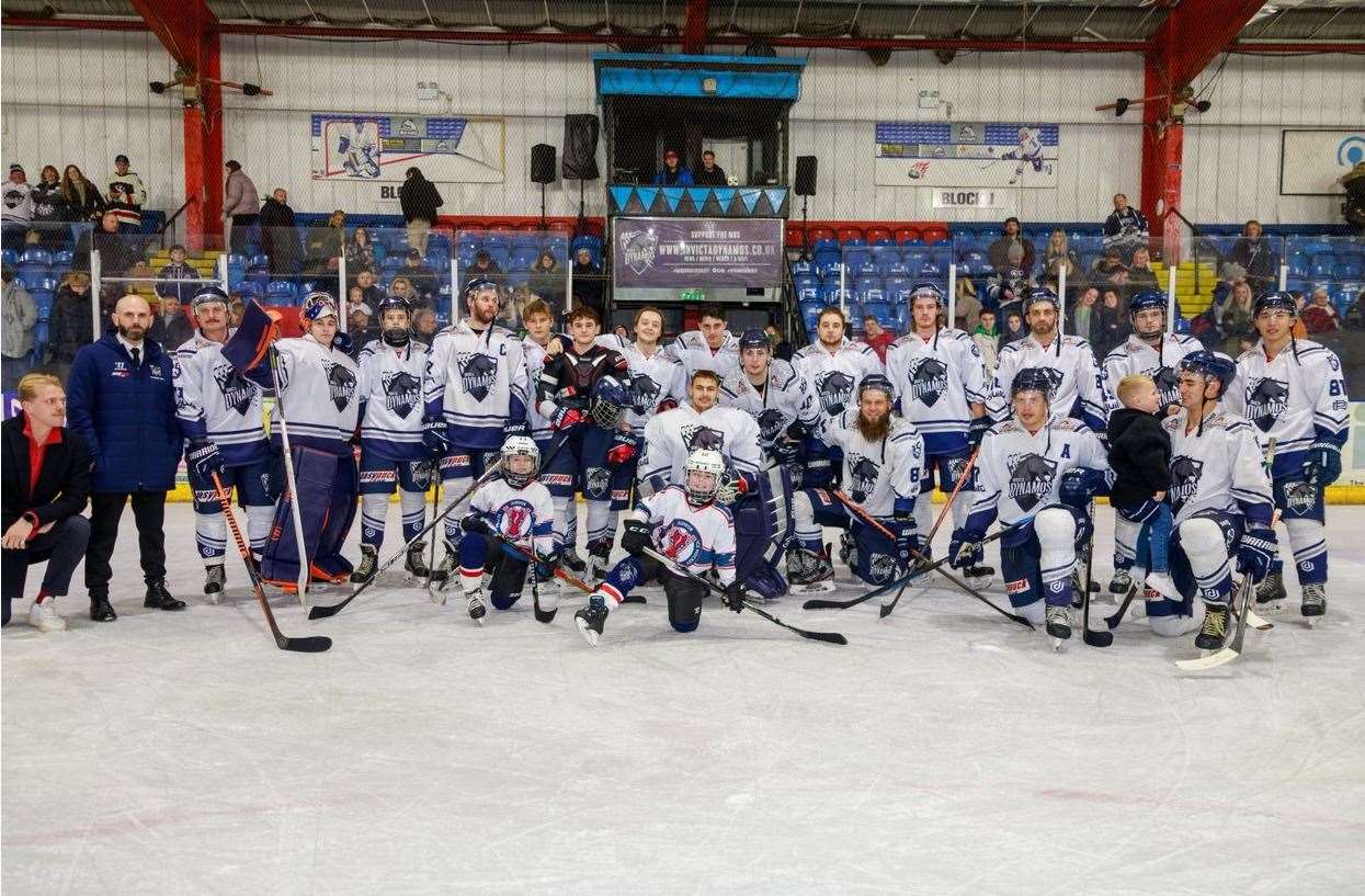 The Invicta Dynamos team line up for their match with Streatham last weekend Picture: David Trevallion