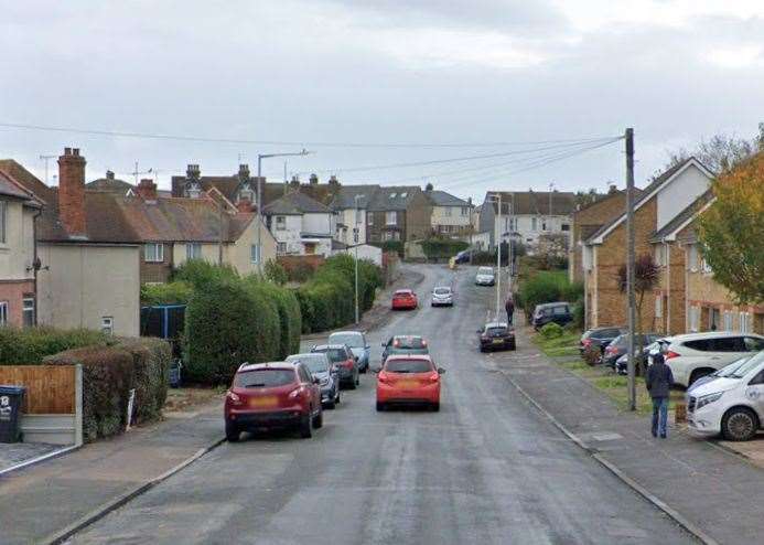 A child was taken to hospital after they were hit by a car in Whitehall Road, Ramsgate. Picture: Google