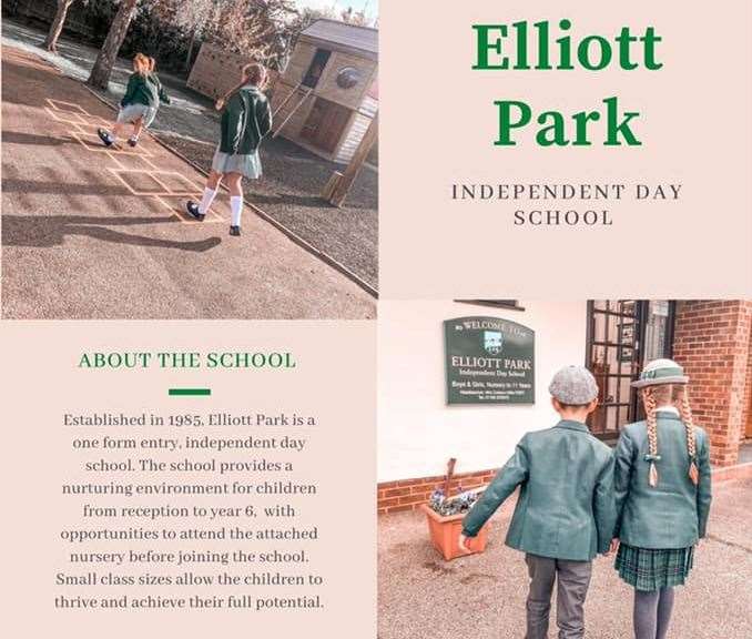 Literature for Elliott Park private primary school