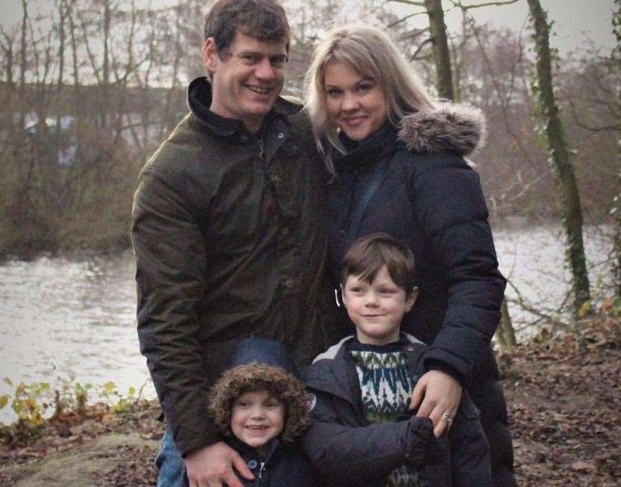 Ben and Rosie Moss and their two oldest children