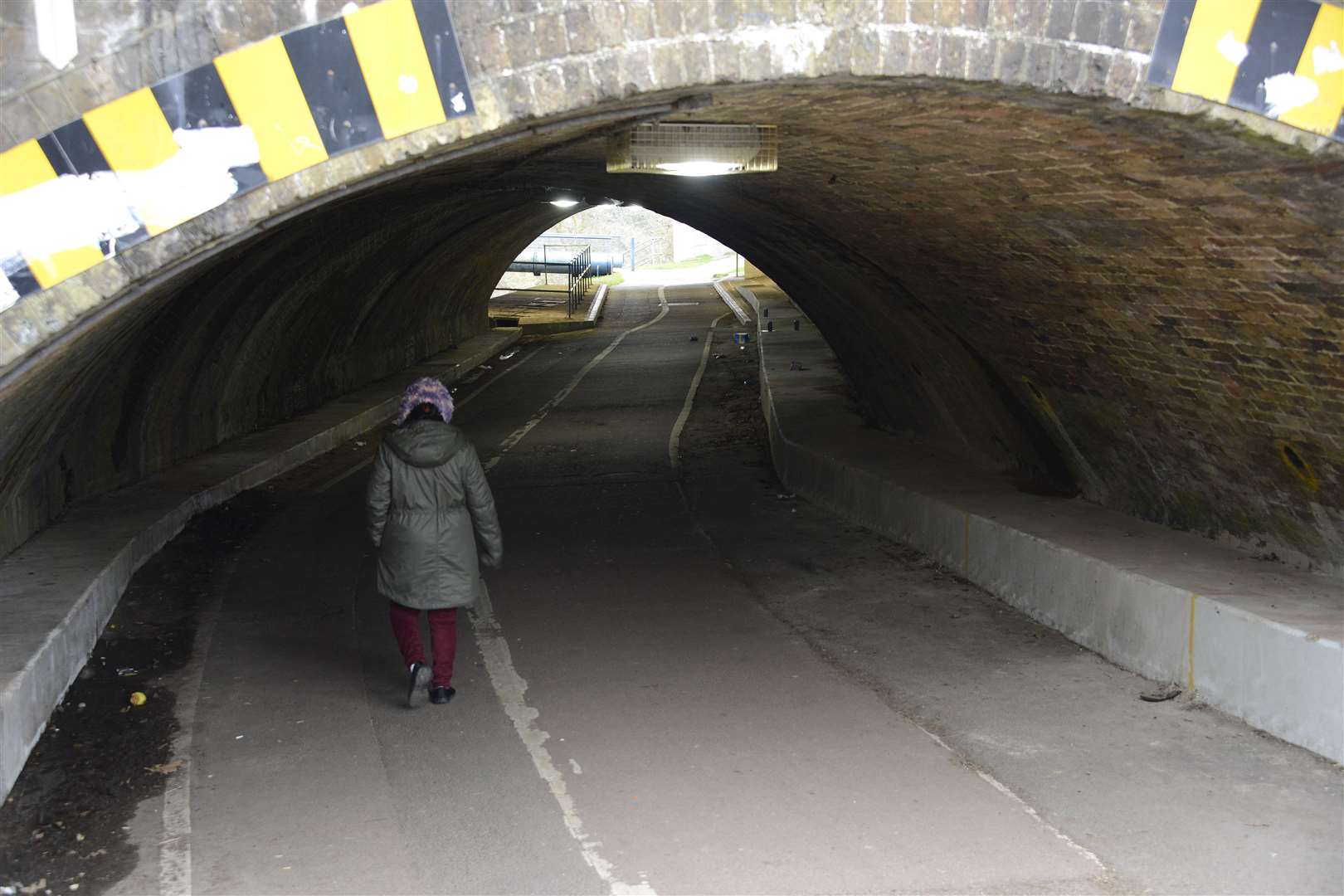 The underpass between the International Station and Designer Outlet