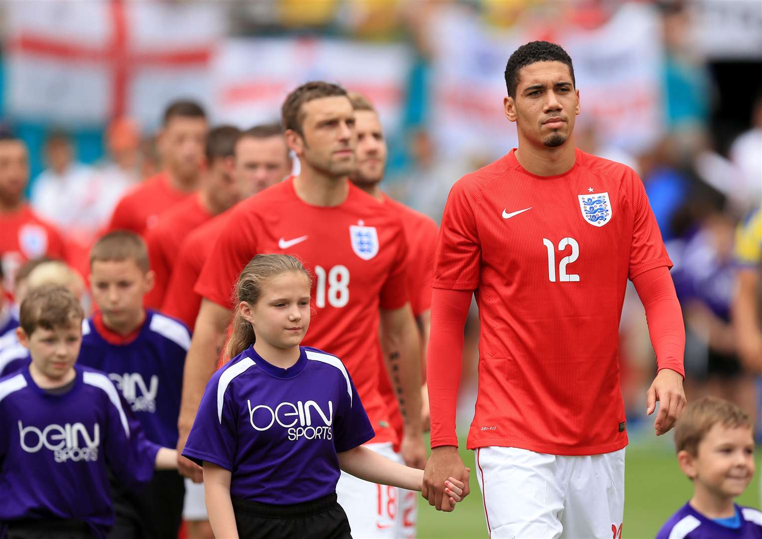 Chris Smalling in action for England Picture: FA