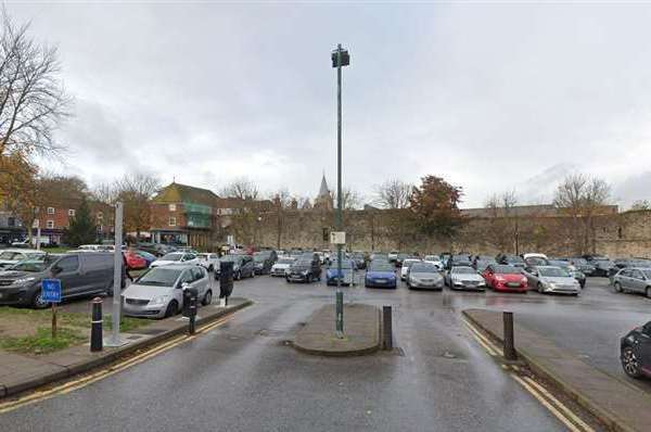 The car park in Blue Boar Lane, Rochester. Photo: Google