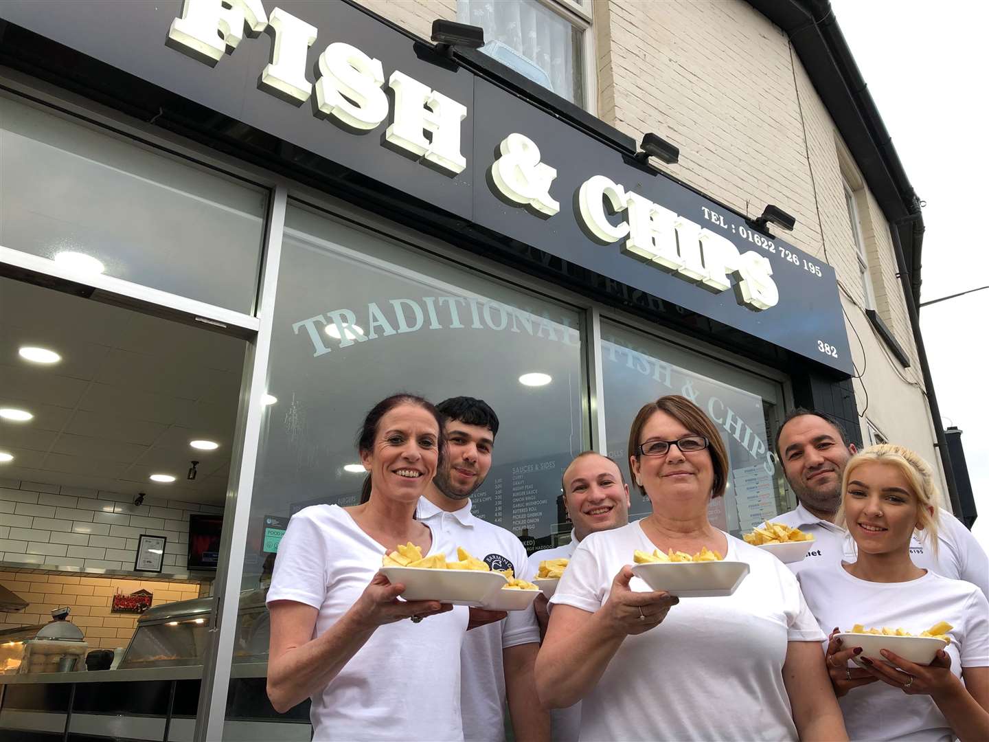 Mel Wallis has helped introduce a new way to help feed the homeless at Barming Fish and Chips (8020983)